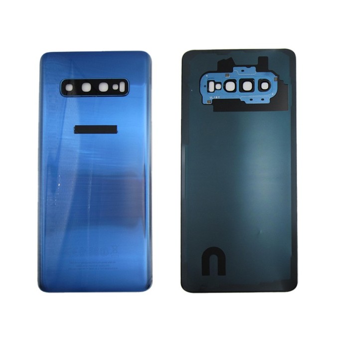 Tapa trasera Samsung S10 PLUS G975 AZUL CON LENTE back cover tapa cubre batería