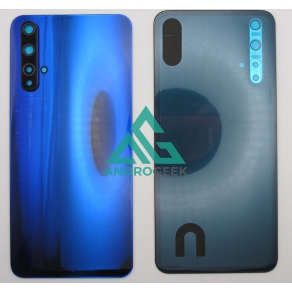 Tapa trasera Huawei Nova 5T Honor 20 AZUL CON LENTE SIN LOGO back cover 