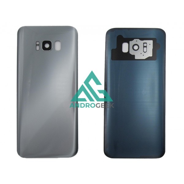 Tapa trasera Samsung S8 PLUS G955 PLATEADA CON LENTE SIN LOGO back cover 