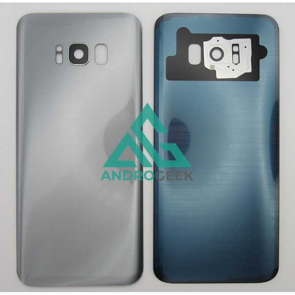 Tapa trasera Samsung S8 PLUS G955 PLATEADA CON LENTE SIN LOGO back cover 