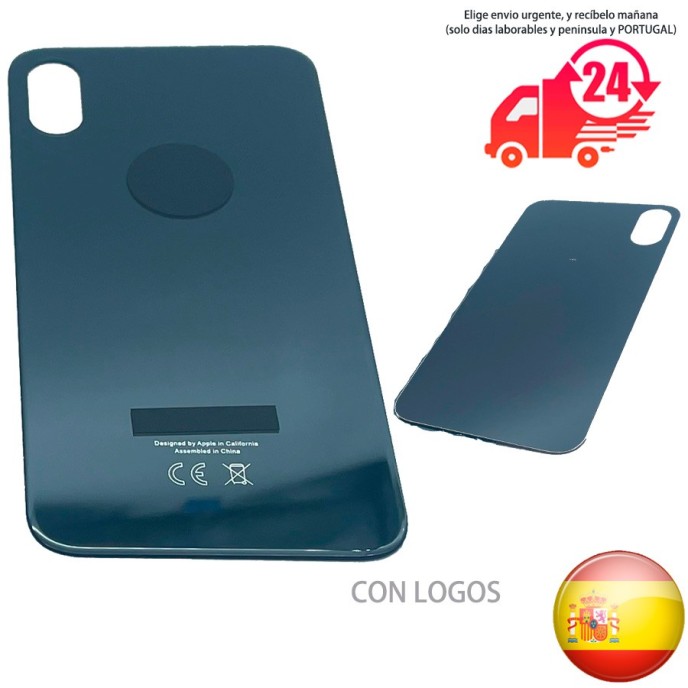 Tapa trasera iPhone XS MAX NEGRA FACIL INSTALACION A2101 A2104 tapa bateria