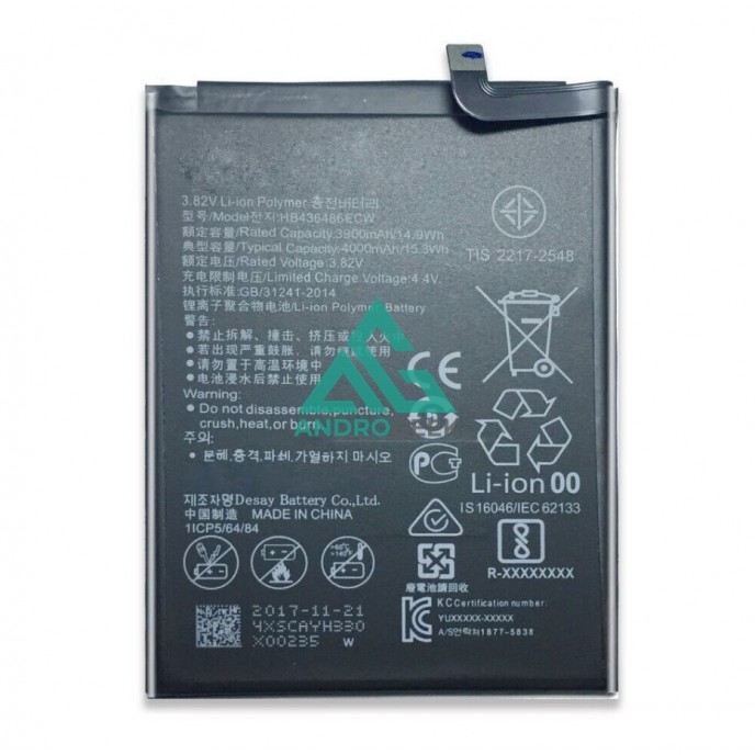 Bateria Huawei Mate 10 / Mate 10 Pro / Mate 20 / P20 Pro HB436486ECW 4000mAh