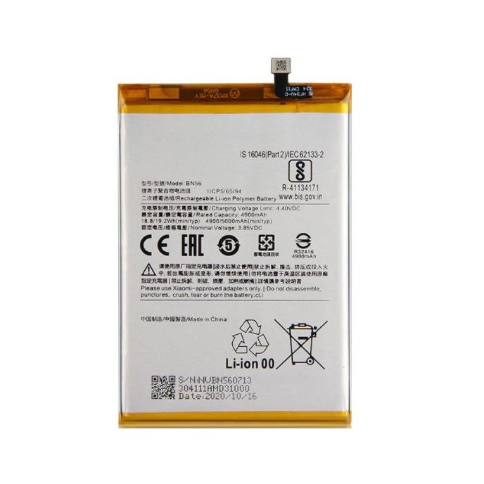 Batería BN56 Xiaomi Redmi 9A Redmi 9C 5000mha